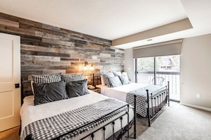 Bedroom 2 w/ Two Queen Beds & Private Balcony