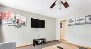 Living Room with 50 inch Amazon Fire TV