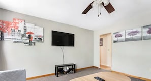 Living Room with 50 inch Amazon Fire TV