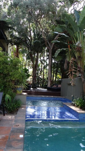 Pool heated to the season 