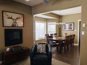 View into dining room