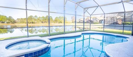 Gorgeous Pool View - Enjoy your Private Pool & Spa with a Lake View!