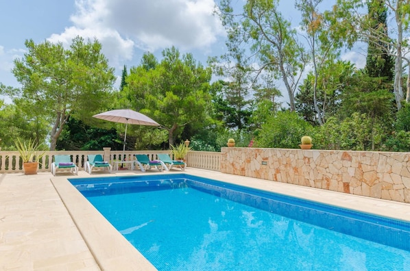 Terrace and pool