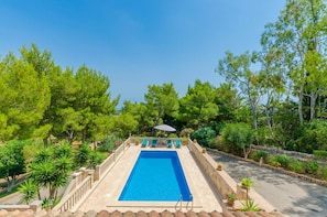 Terrace and pool