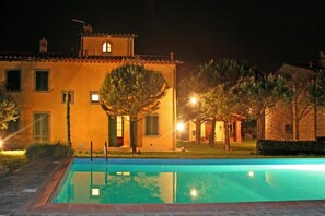 The pool at night