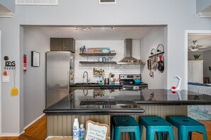 Kitchen island with seating