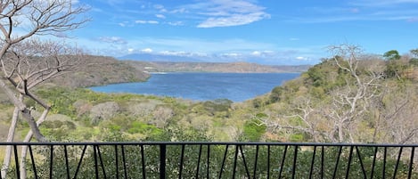 View from main covered balcony and main living area. 