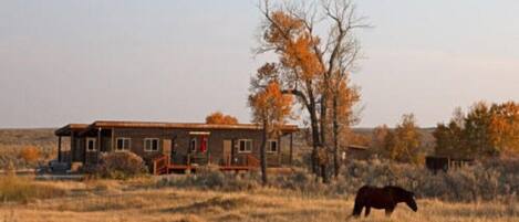 Hundreds of miles of open space. Views of the Owl Creek & Wind River mountains.