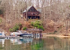 The house and two-story dock