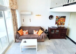 Living room with sofa bed