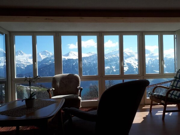 Mountain and lake view