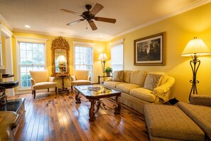 Family Room with View of Lake