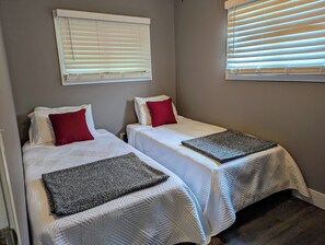Second bedroom - two twin beds. 