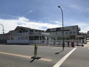 Corner, ocean view property
