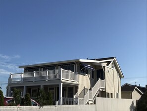 Upper level home with wrap around deck and great views