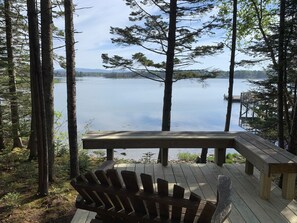 Sitting area along the shore