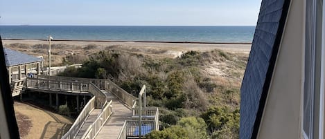 Boardwalk from condo to the beach!