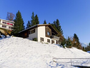 Ciel, Plante, Fenêtre, Neige, Arbre, Bâtiment, Pente, Mélèze, Gelé, Maison