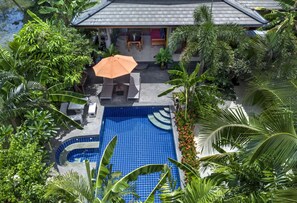 Looking over stunning Villa Sunstone
