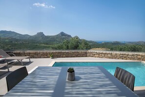 Shaded outdoor dining area perfect for al fresco dining with friends and family