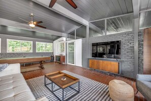 Pool Room - Terra-cotta flooring