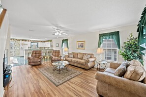 Enough room for a fun filled family game night.