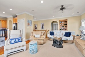 The spaciousness of this home is enhanced by the open floor plan.