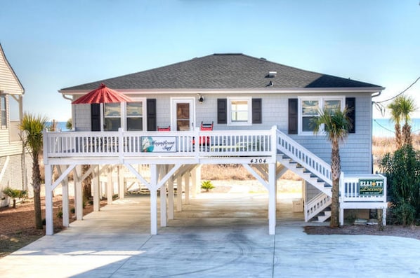 Enjoy the Magnificent Surf from this luxury oceanfront beach house!