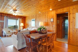 The spaciousness of this home is enhanced by the open floor plan.