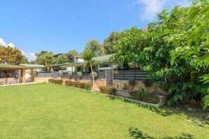 external view, garden
