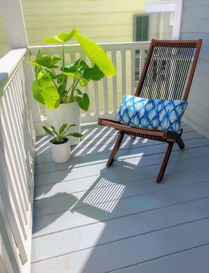 Patio overlooking Magazine Street Parade Route