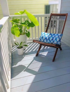 Patio overlooking Magazine Street Parade Route