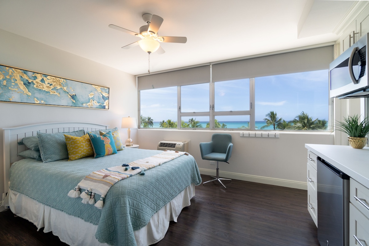 Kuhio Surf @ Foster Tower~Ocean Front Waikiki – Best Views, Updated Decor