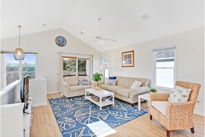 Cozy, inviting living area with plenty of room to stretch out & relax