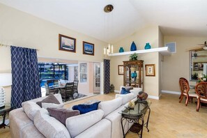 Formal Living Rom with Views of the Lanai
