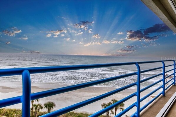 Ocean view from the master bedroom balcony