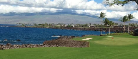 Enjoy the views while on Mauna Lani golf course.