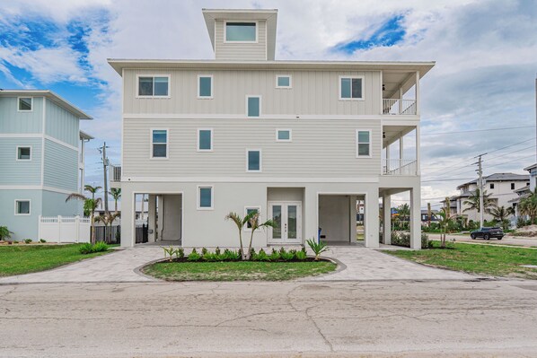 Start your getaway at Captain's Quarters at this charming beach vacation home.