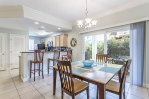 Open concept Dining and Kitchen Area