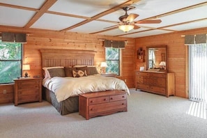 Extra large bedroom with king bed