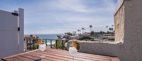 View from the roof top deck. 3min walk down to the sand and beach trail