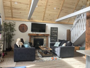 Downstairs living room (sorry, Bella the dog doesn’t come with the house)