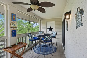 Enjoy the porch with seating!
