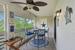 Enjoy the porch with seating!