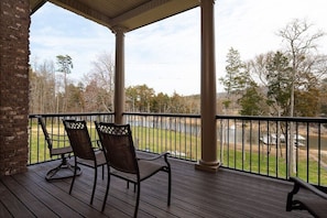 Deck overlooking the lake