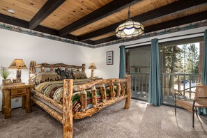 Master Bedroom w/Cali King and Private Deck