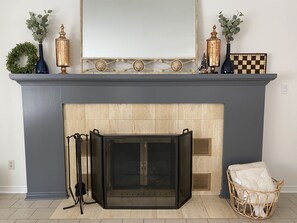 Wood fireplace