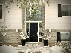 Main entrance in winter