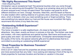 Guests rave about our homes!