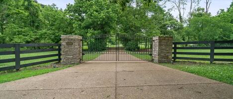 private gated entrance
